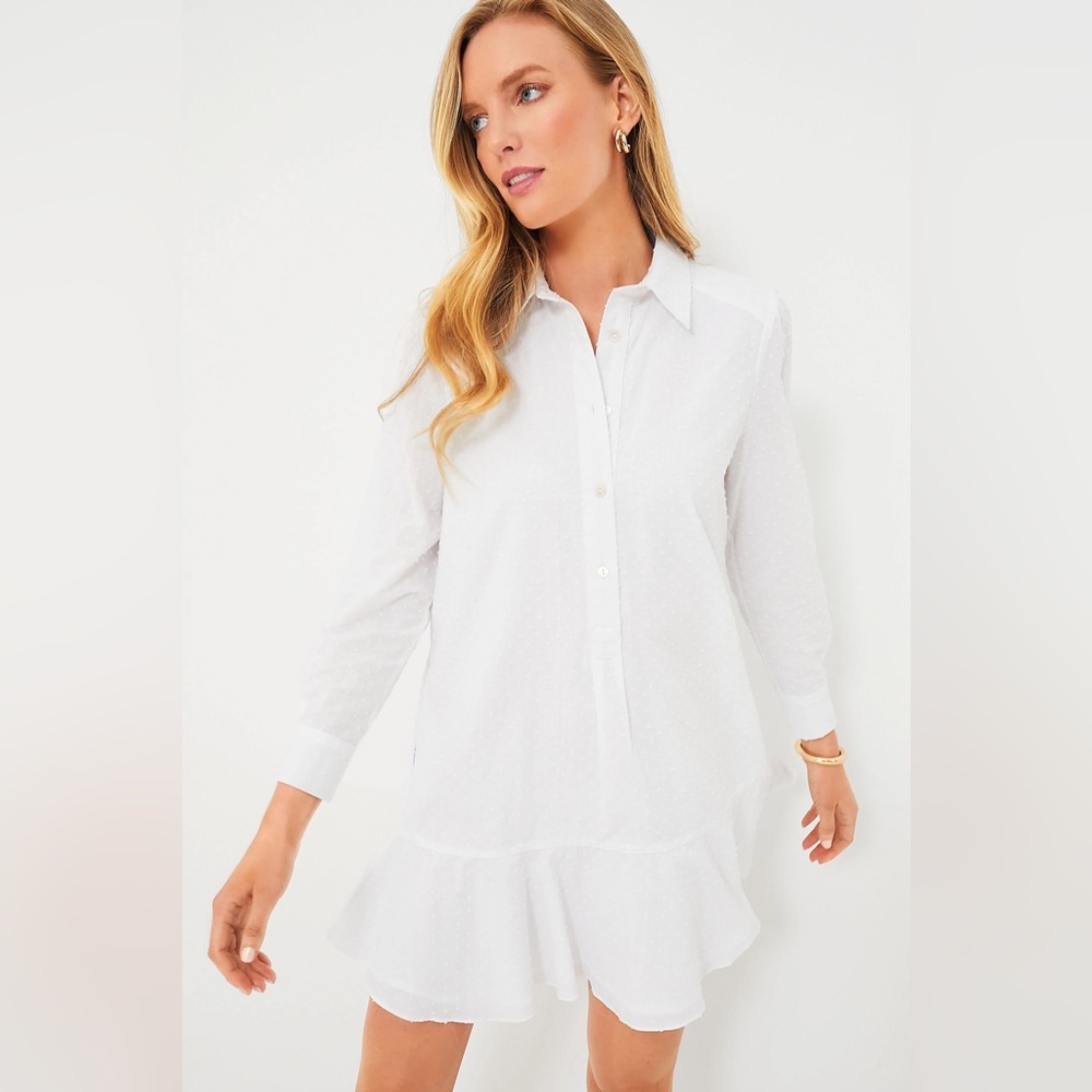 Tuckernuck White Swiss Dot Callahan Dress